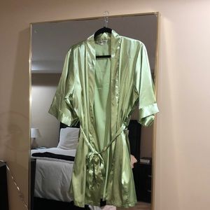 Satin robe